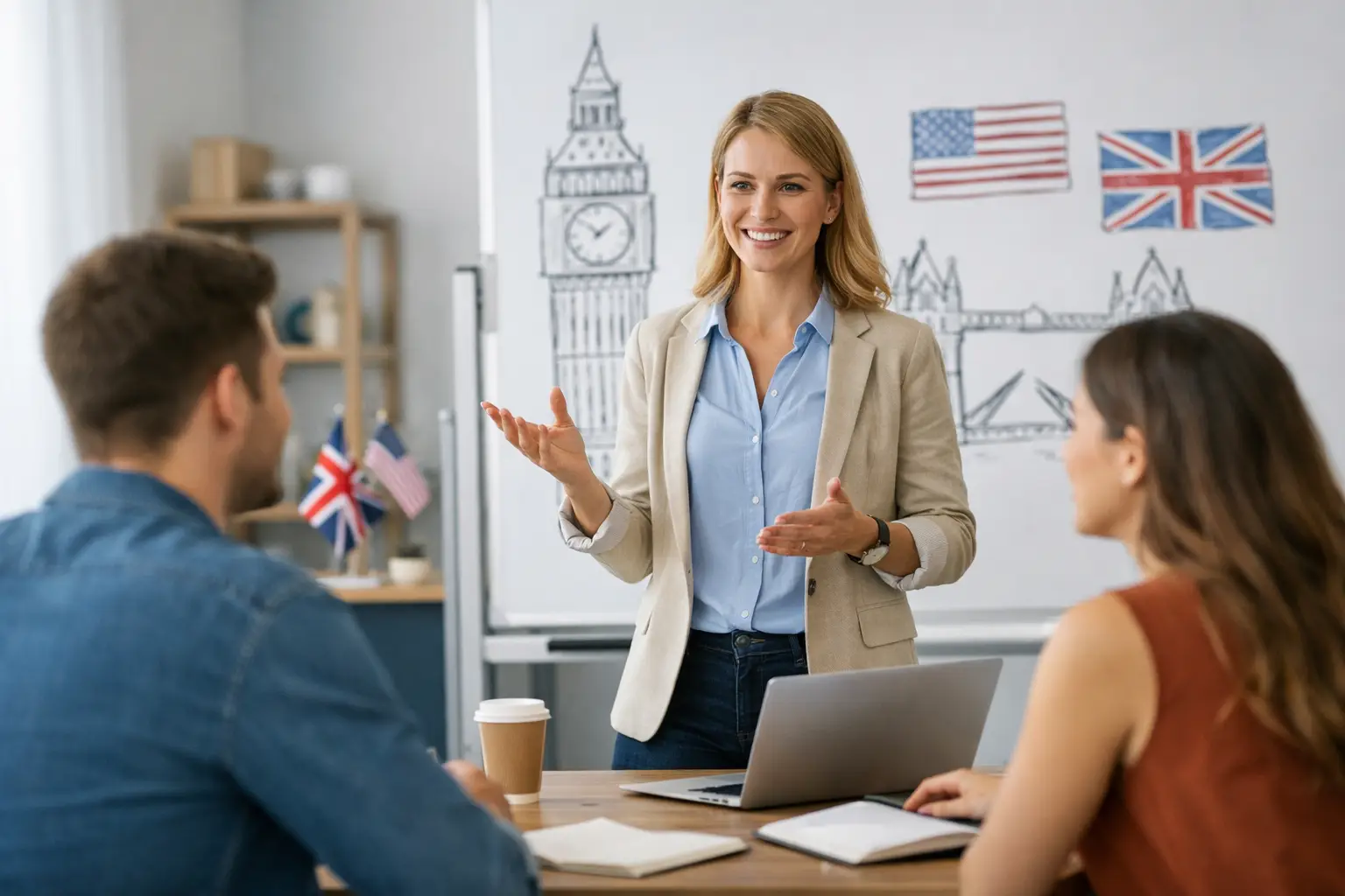 Aula experimental de inglês presencial vale a pena?