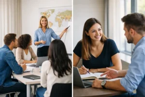 Aulas de inglês em grupo ou individuais: qual escolher?