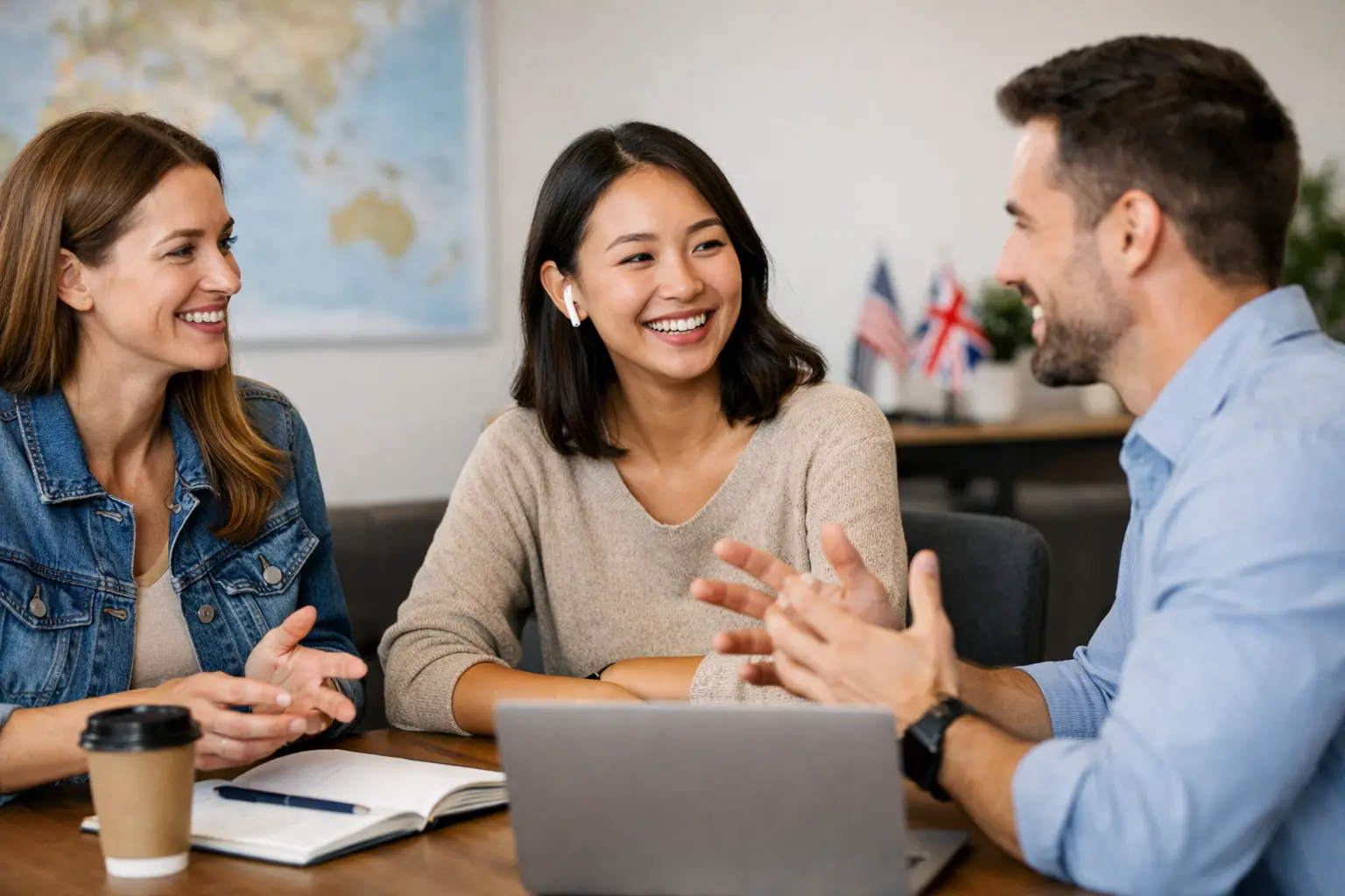 Como funciona aula de conversação na prática