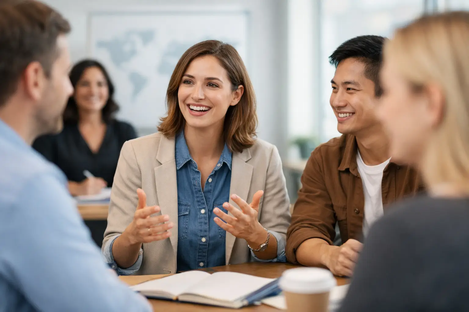 Experiência em aula de conversação: fale com confiança
