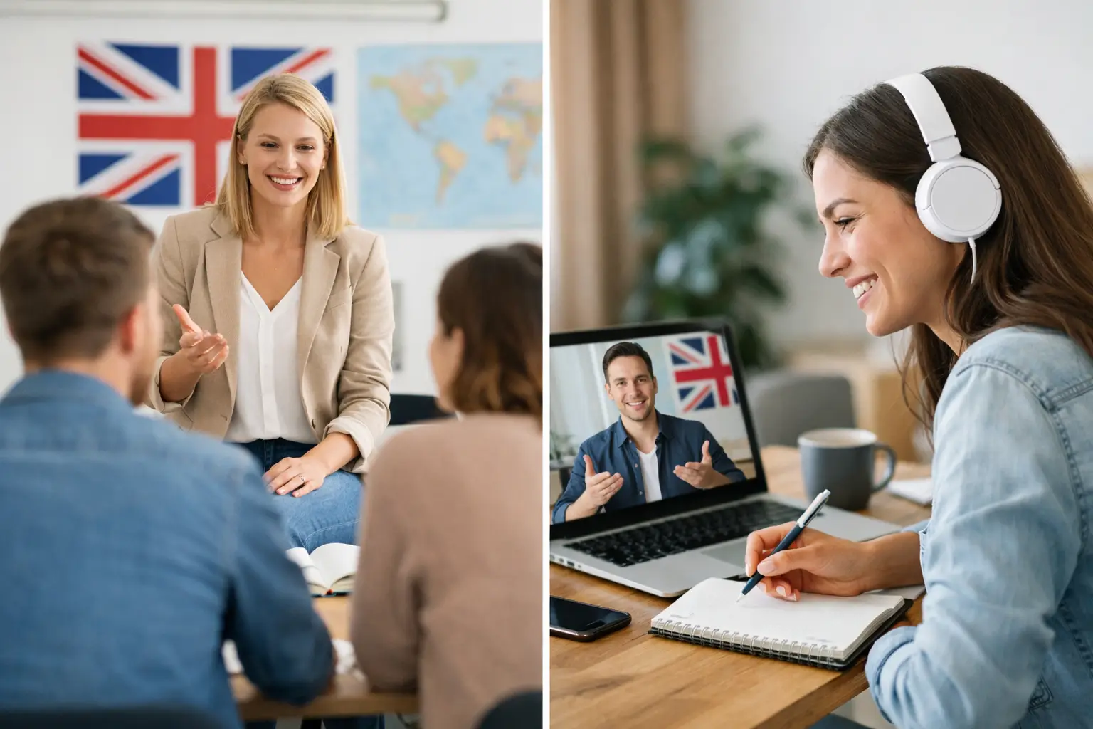 Inglês presencial versus online: qual escolher?