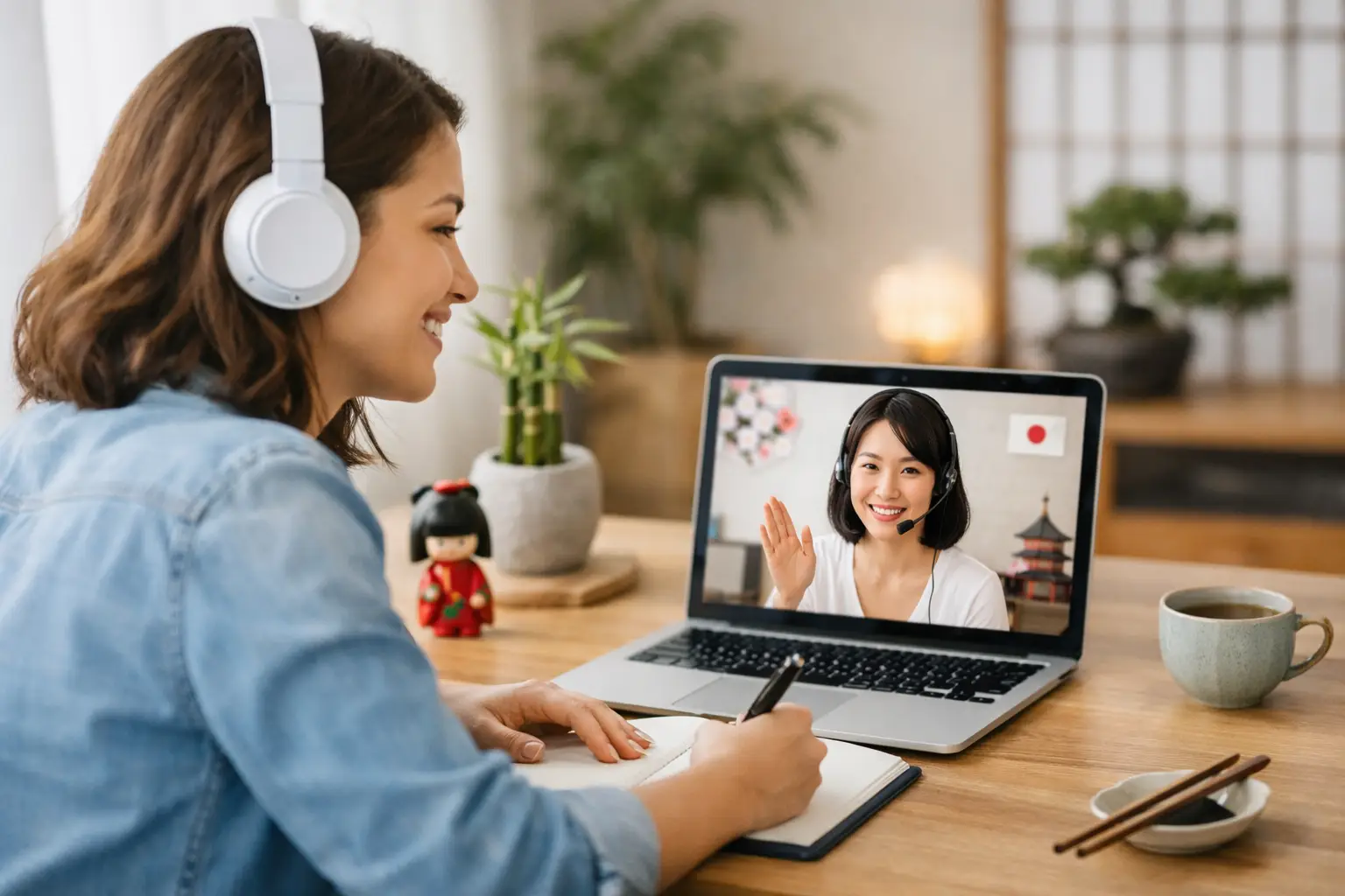 Como estudar japonês online com foco em conversação