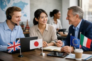 Quando a empresa oferece idiomas, todos avançam