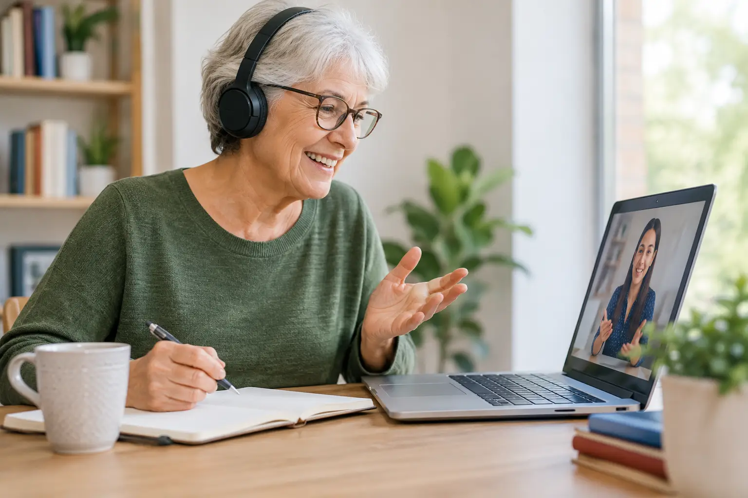Como idosos aprendem idiomas com confiança