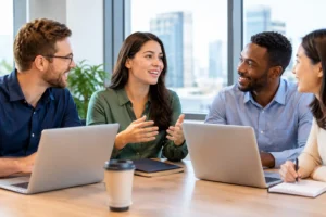 Idiomas corporativos para equipes que crescem